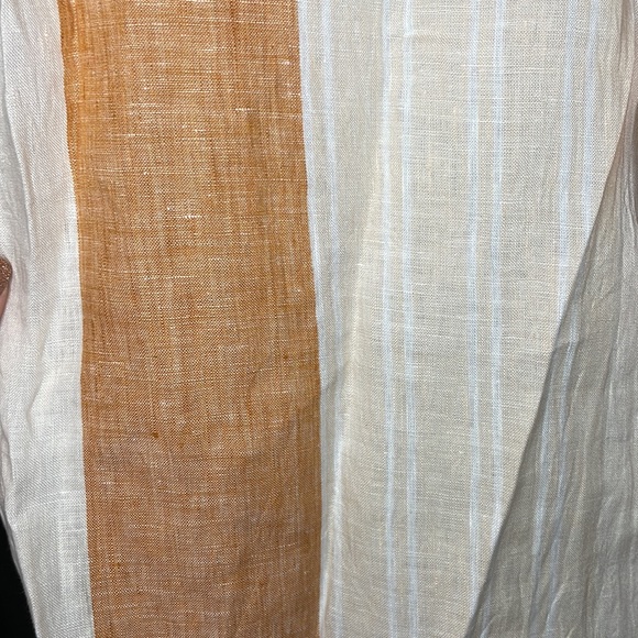 NWOT ett : twa Anthropologie Striped Linen Wide Leg Pants - Size 8 - Picture 6 of 17